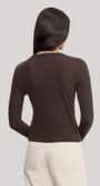 Enza Costa CASHMERE EASY CUFFED CREW at Romi Boutique