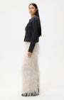 TWP Suede Cable Sweater Jacket at Romi Boutique