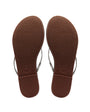 Solei Sea Copa Brown With Lizard Print Sandal at Romi Boutique