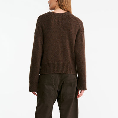 ANISA SWEATER IN REDWOOD MELANGE