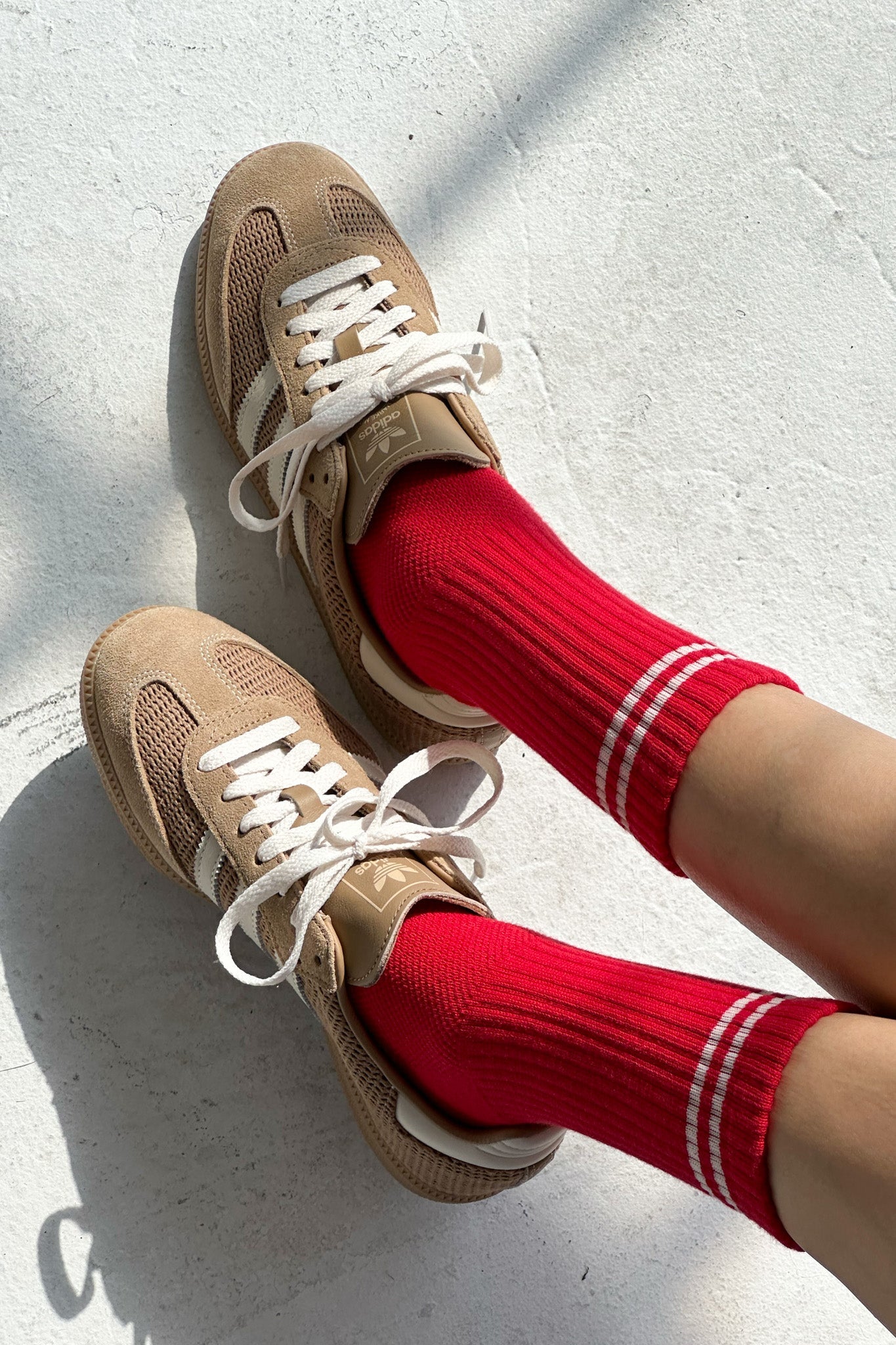 BOYFRIEND SOCKS IN RED - Romi Boutique