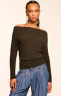 Ramy Brook Chance Merino Off-The-Shoulder Sweater at Romi Boutique
