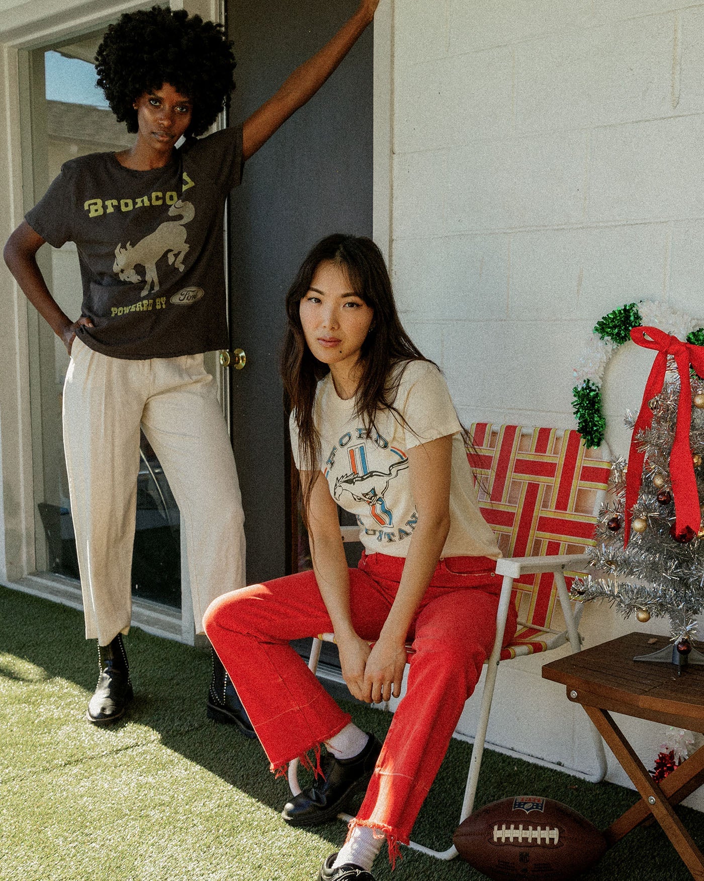 Junk Food BRONCO GET UP AND GO TEE at Romi Boutique