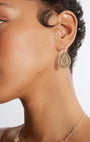 Anna Beck Contrast Dotted Teardrop Earrings at Romi Boutique