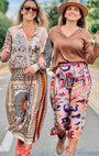 Me369 ROSALEE PRINTED SKIRT at Romi Boutique