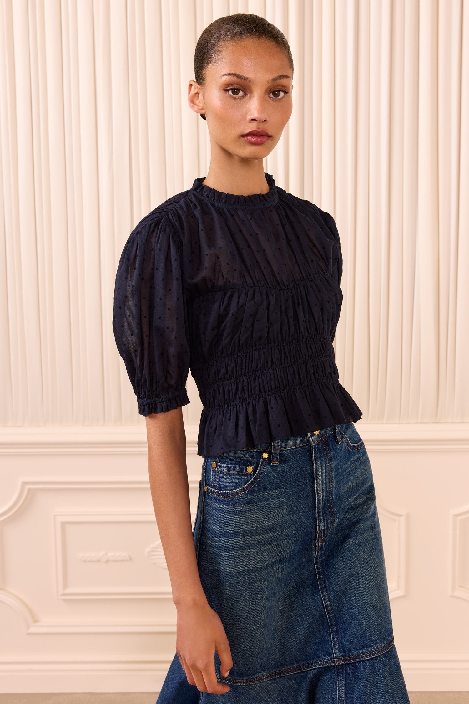 Rae Short Sleeve Cotton Top