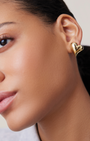 Jenny Bird Art Heart Symmetrical Button Earrings at Romi Boutique