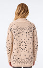 Kujten Vest Cody Bandana Cardigan at Romi Boutique