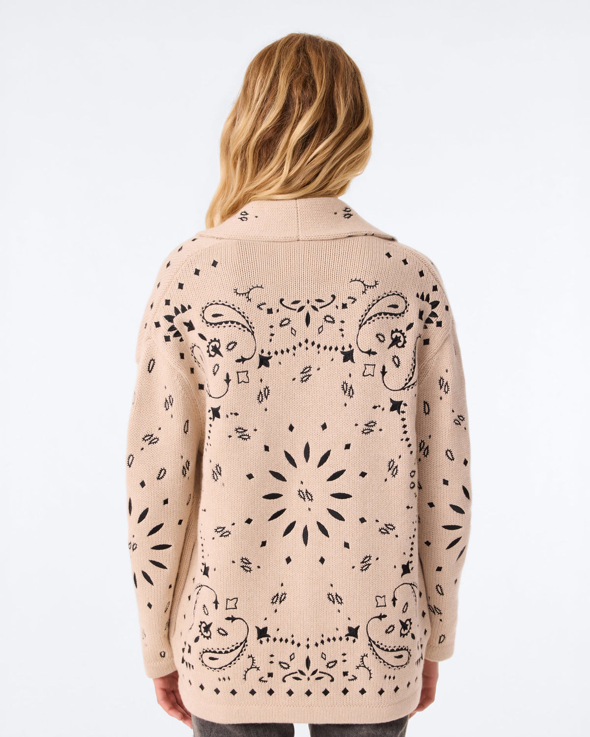 Kujten Vest Cody Bandana Cardigan at Romi Boutique