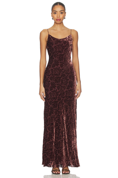 JOLYNN DRESS IN RAISIN