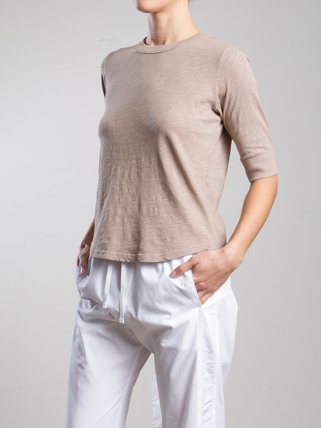 Pharaoh Giada Slim Crew in Supima Slub at Romi Boutique