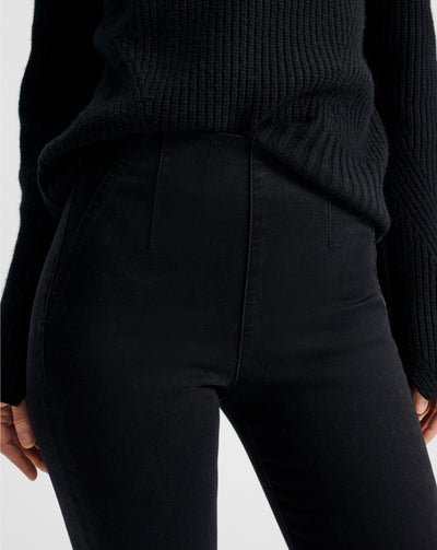 BEVERLY OFF-DUTY HIGH RISE SKINNY IN ONYX - Romi Boutique