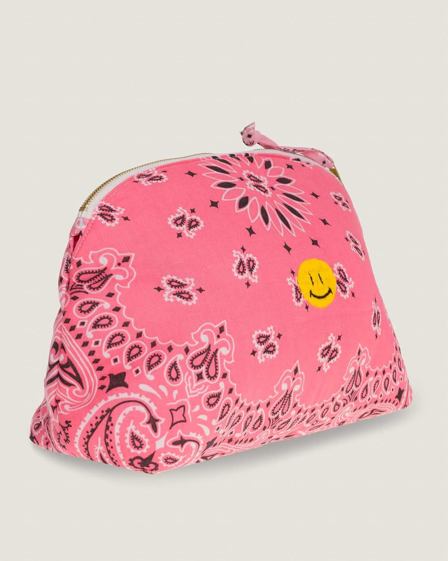 Call It By Your Name Toiletry Bag Happy Face at Romi Boutique