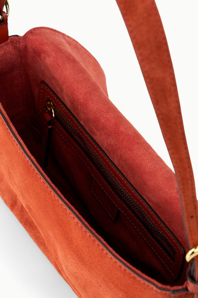 HARLOW BAG IN AUBURN SUEDE