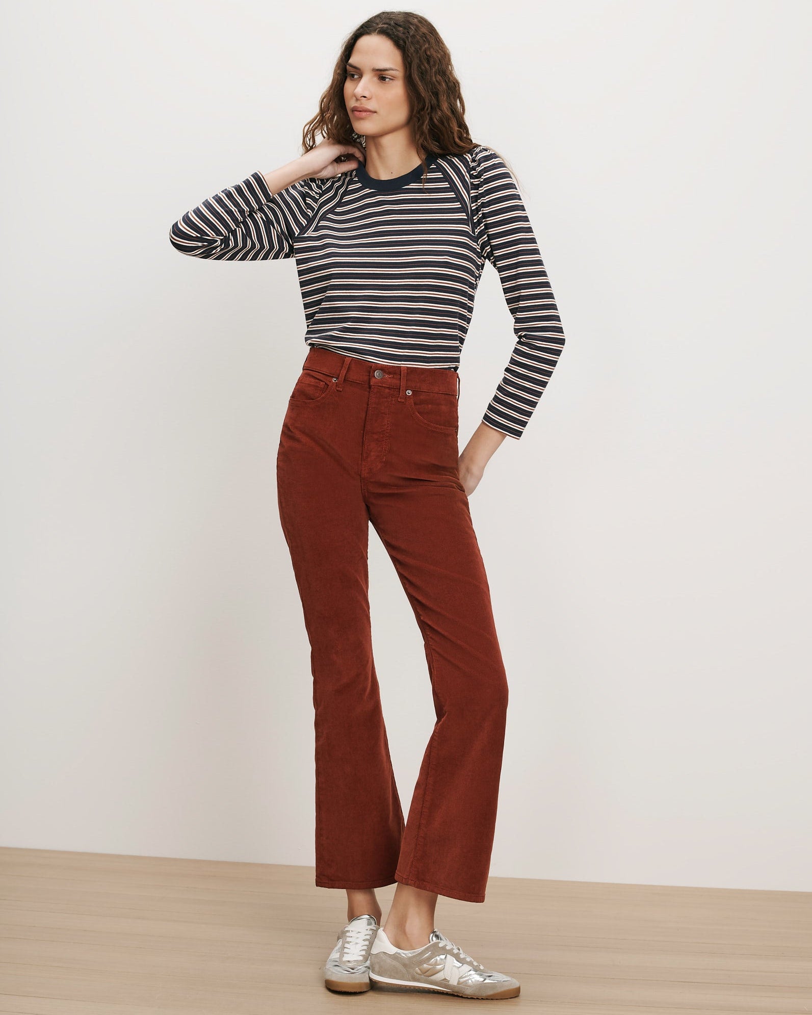 Carson Corduroy Kick-Flare Pant