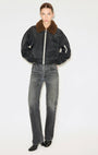 Re/Done SHRUNKEN BOMBER at Romi Boutique