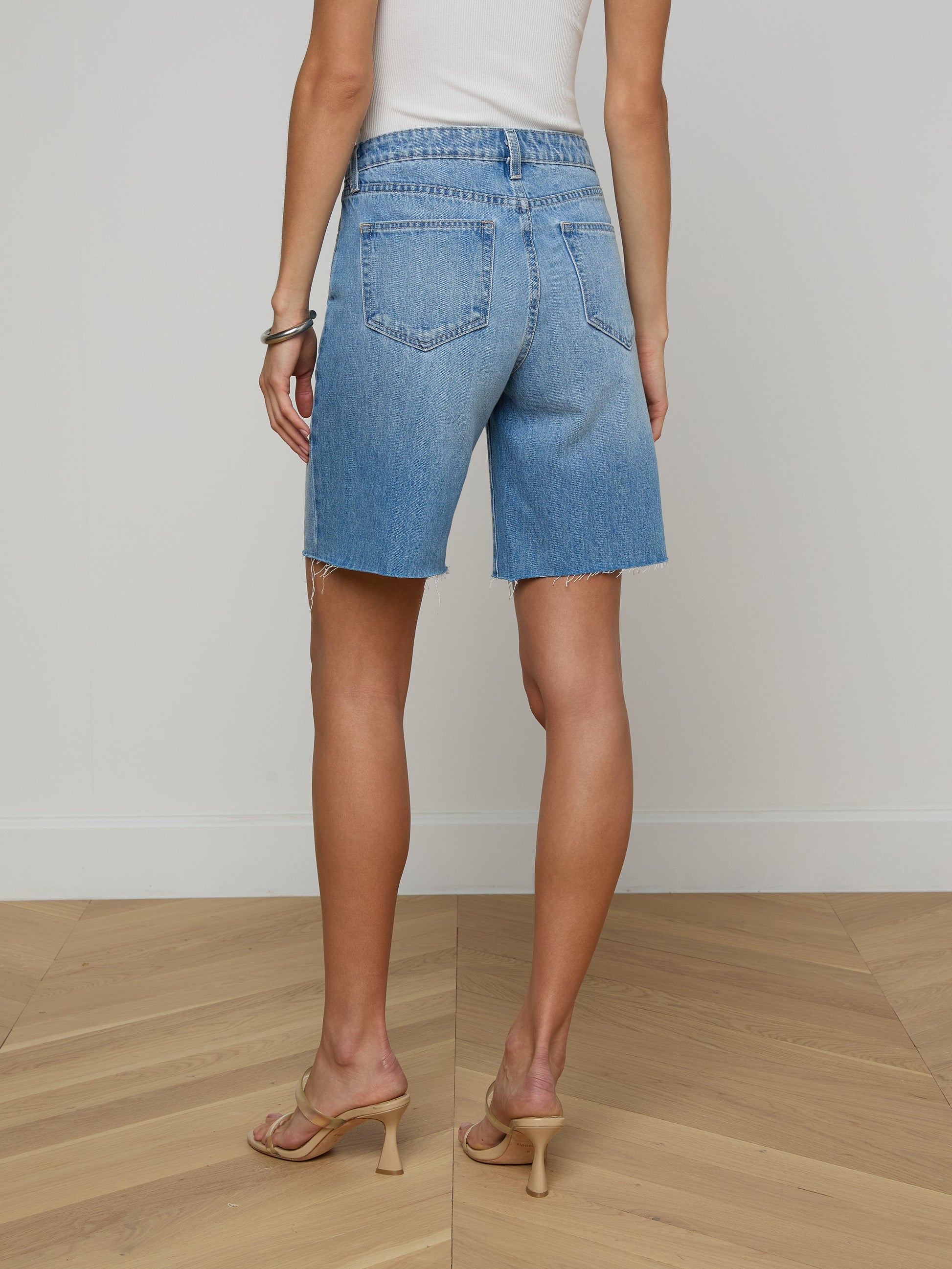 L'Agence RIVER JEAN BERMUDA SHORT at Romi Boutique