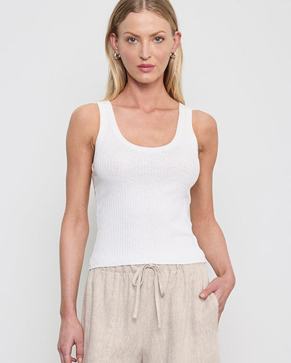 Military Rib Crop Tank