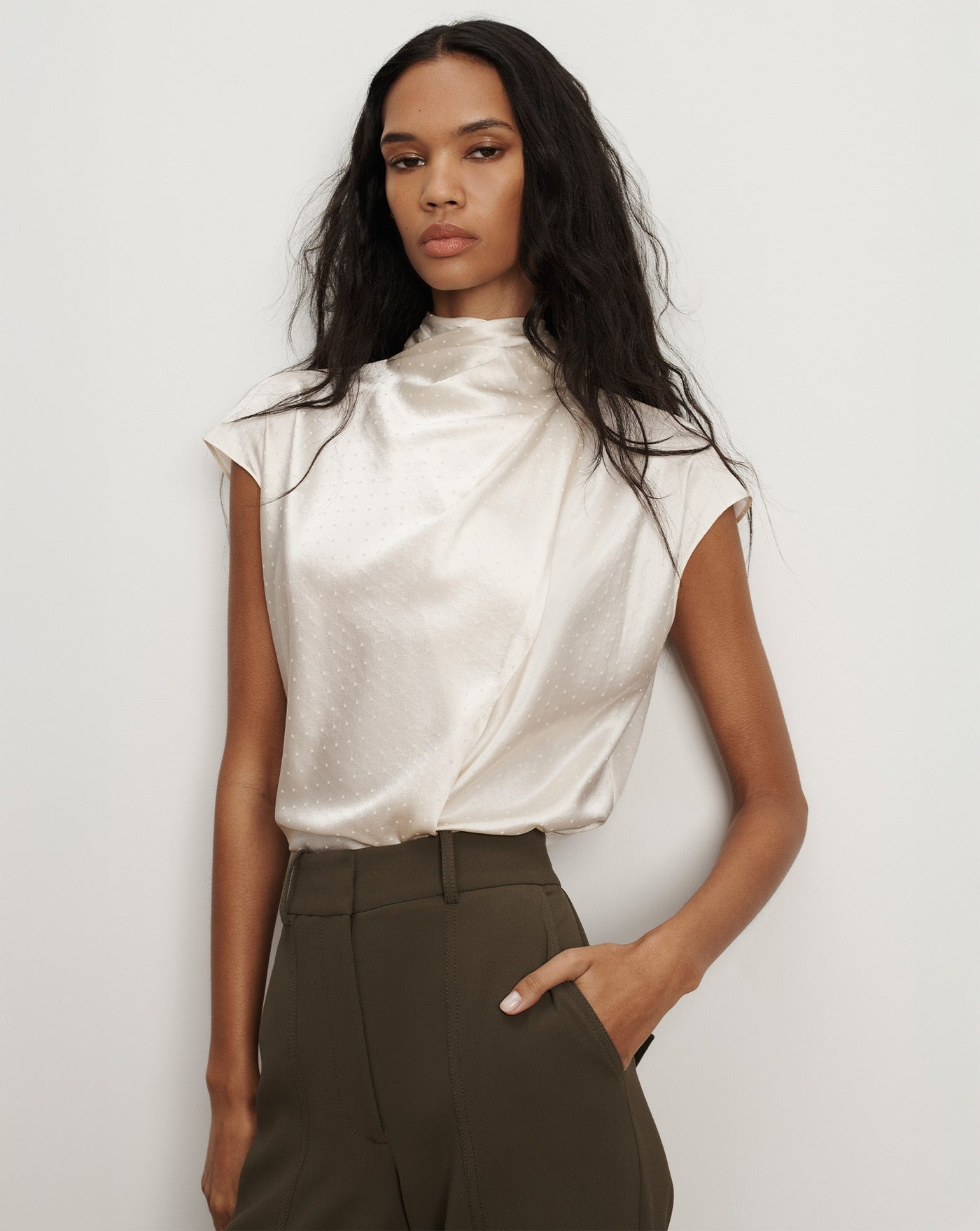 LEILANY TOP IN ECRU