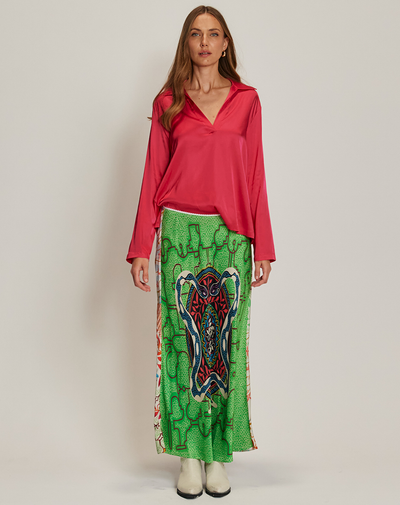 BLAKELY SLIP SKIRT IN SHIPIBO