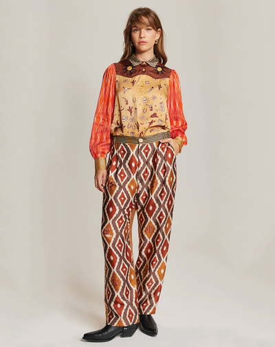 LYDIA TAILORED PANTS IN RODEO - Romi Boutique