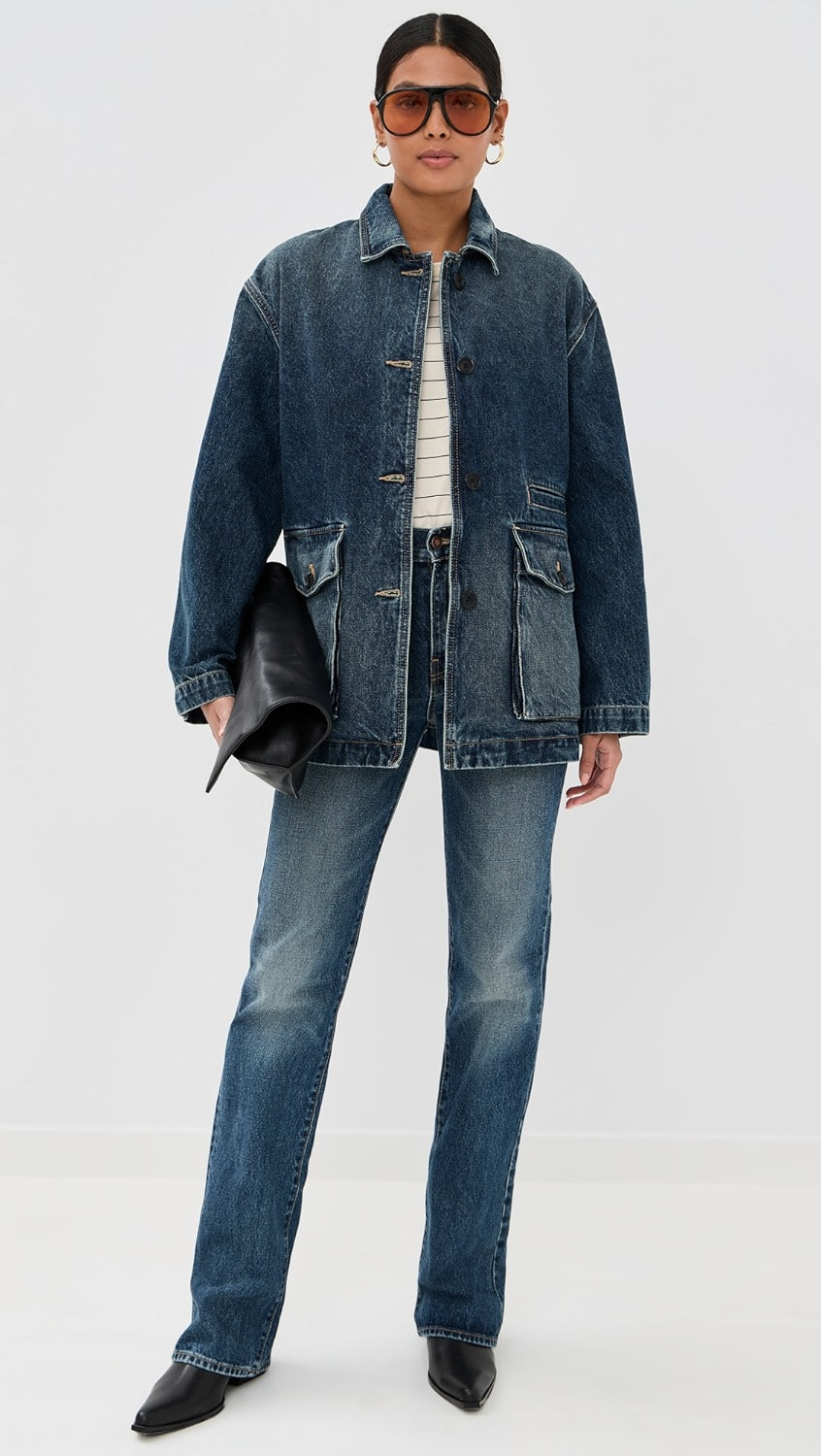 TEMPERANCE DENIM PARKA IN SIMON WASH