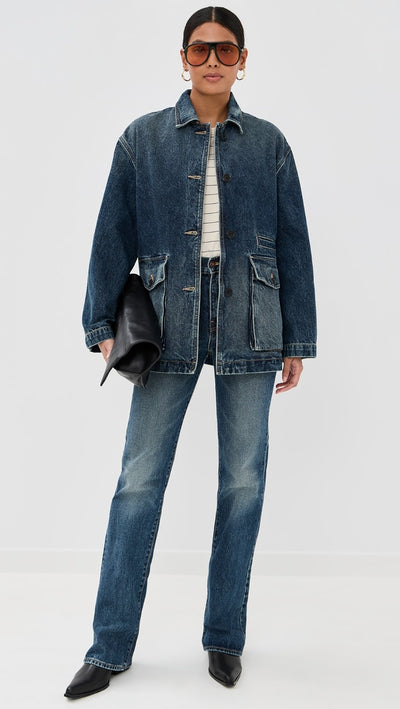 TEMPERANCE DENIM PARKA IN SIMON WASH