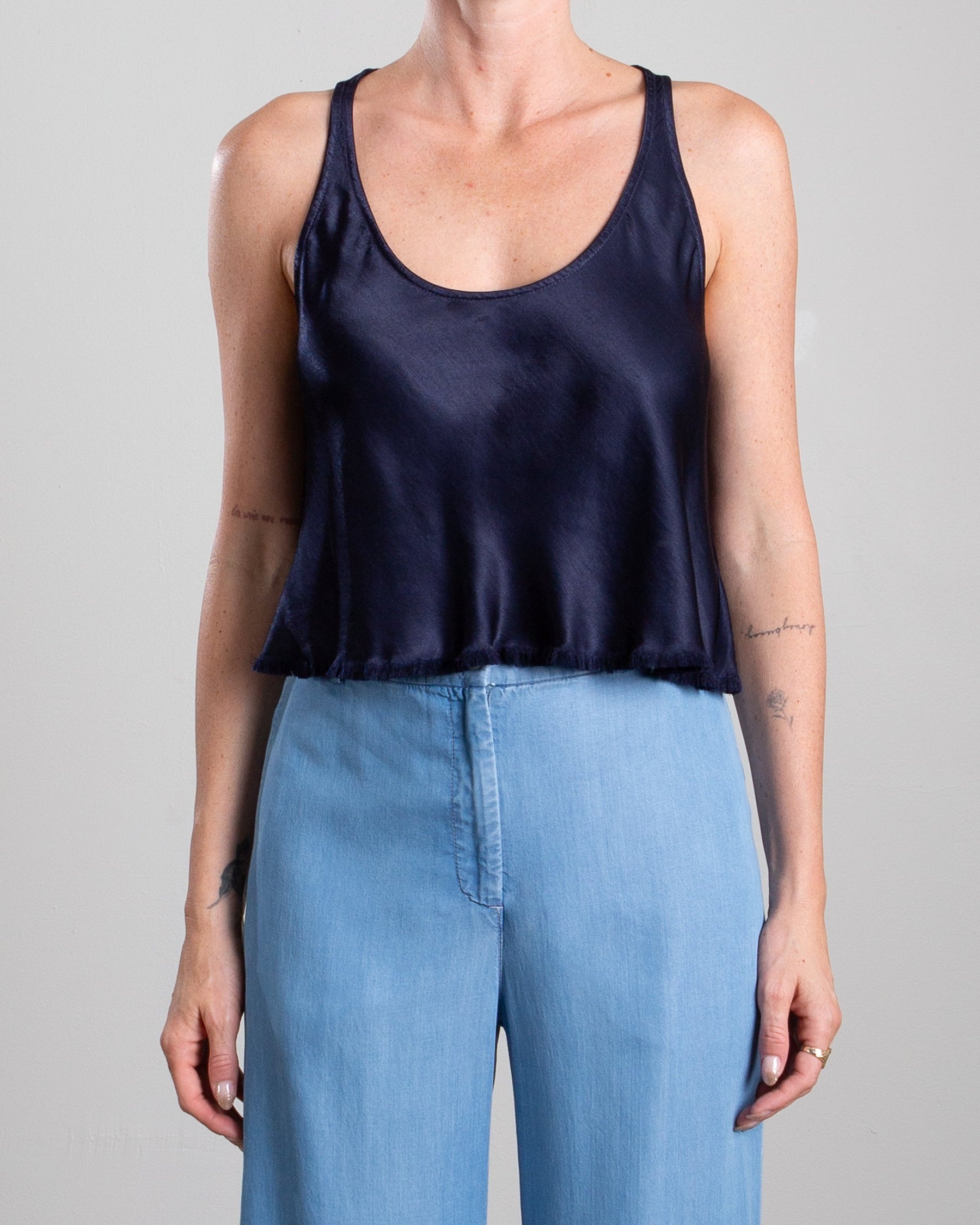 Maggie Tank in Vintage Satin