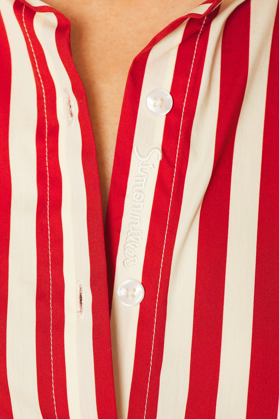 SIMON MILLER LOCH POPLIN BUTTON UP at Romi Boutique