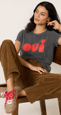 Clare V OUI CLASSIC TEE at Romi Boutique