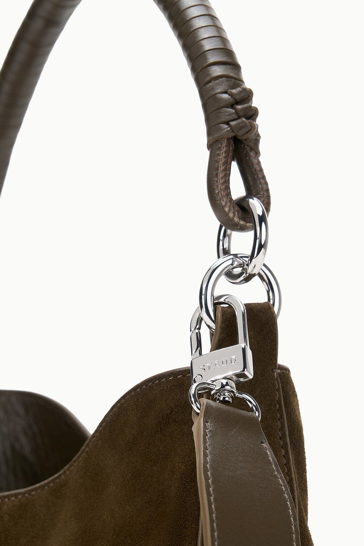 MEL SHOULDER BAG IN TRUFFLE SUEDE