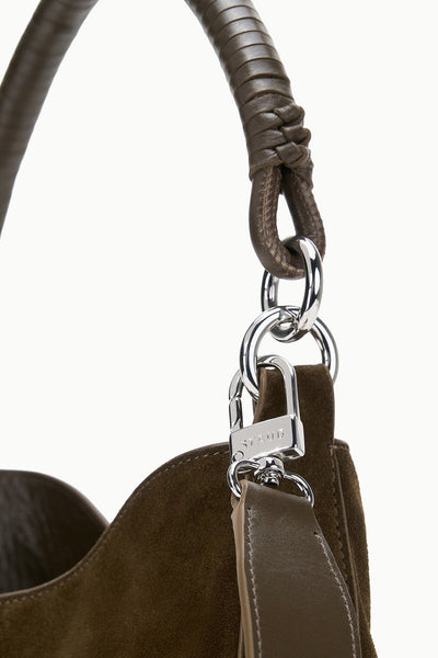 MEL SHOULDER BAG IN TRUFFLE SUEDE