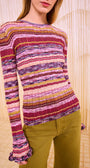 Ulla Johnson MACI LONG SLEEVE KNIT PULLOVER at Romi Boutique
