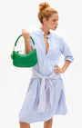 Clare V Petit Moyen Messenger Leather/Suede at Romi Boutique