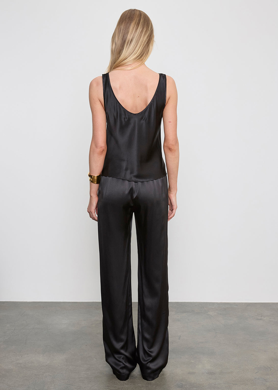 Silk Satin U Tank
