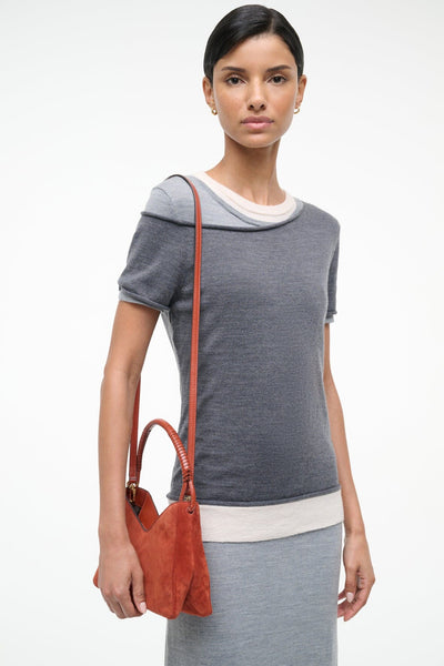 VALERIE SHOULDER BAG IN AUBURN