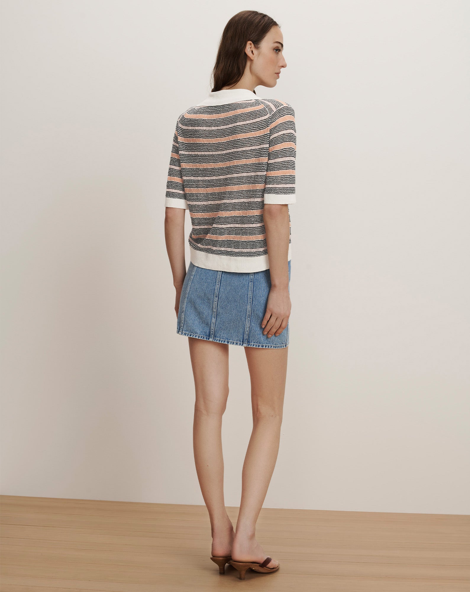 Veronica Beard ISSA KNIT POLO at Romi Boutique