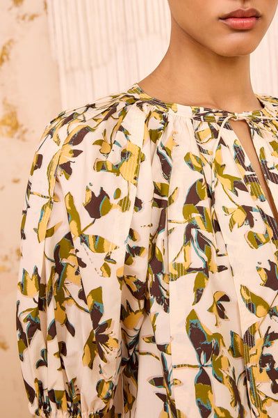 LOLI SHORT SLEEVE BLOUSE IN LUCENT