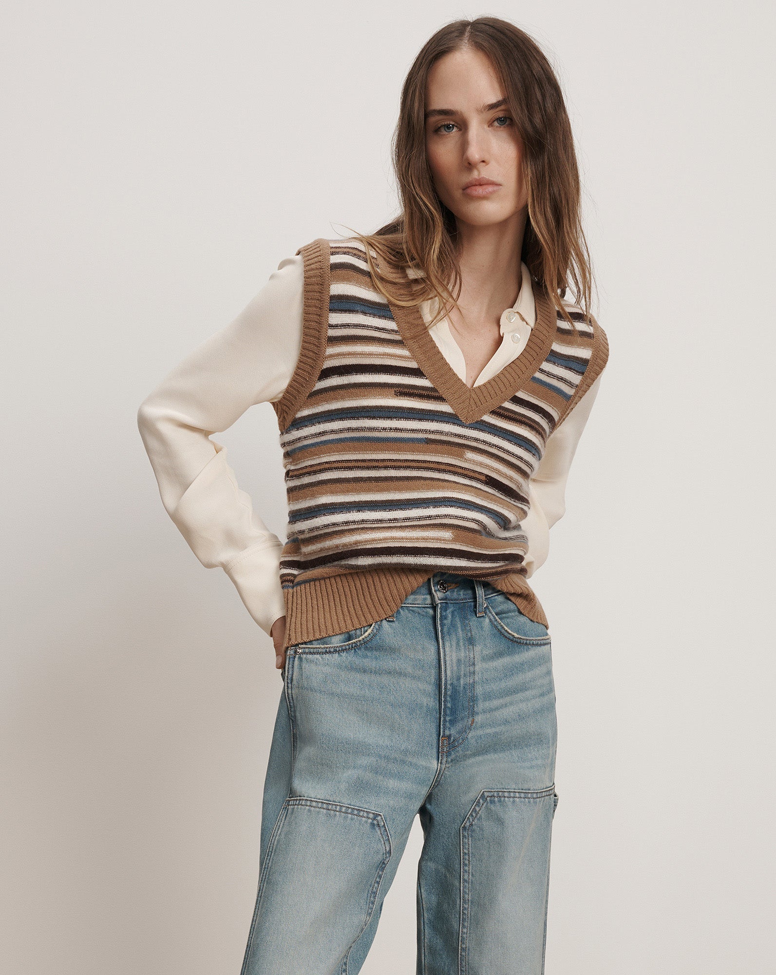 Veronica Beard HELENKA KNIT VEST at Romi Boutique