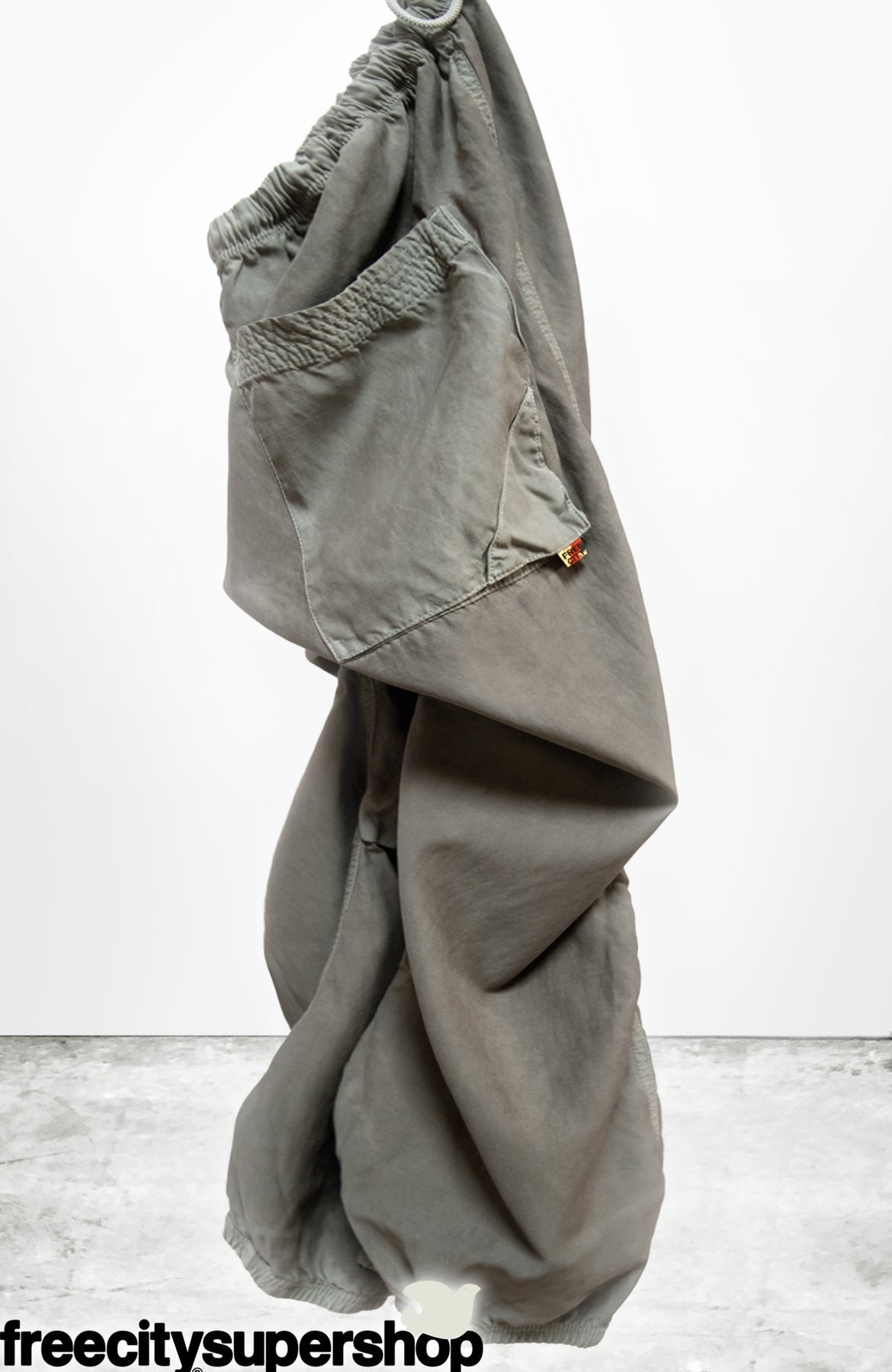 FREECITY Matte/Satin Loose Drawcord Biggy Pant at Romi Boutique