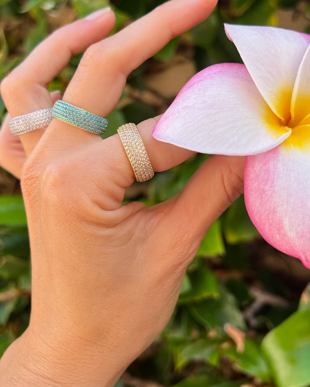 Native Gem MINI BILLIONAIRE RING IN TURQUOISE at Romi Boutique