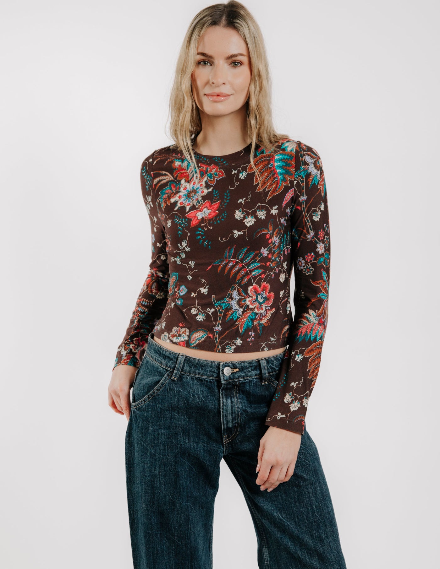 SARAFINA TEE IN CHARLOTTE FLORAL PRINT