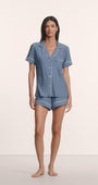 Eberjey Gisele Printed Relaxed Short PJ Set at Romi Boutique