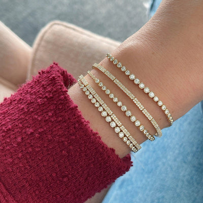 DIAMOND DOUBLE ROW ETERNITY BRACELET