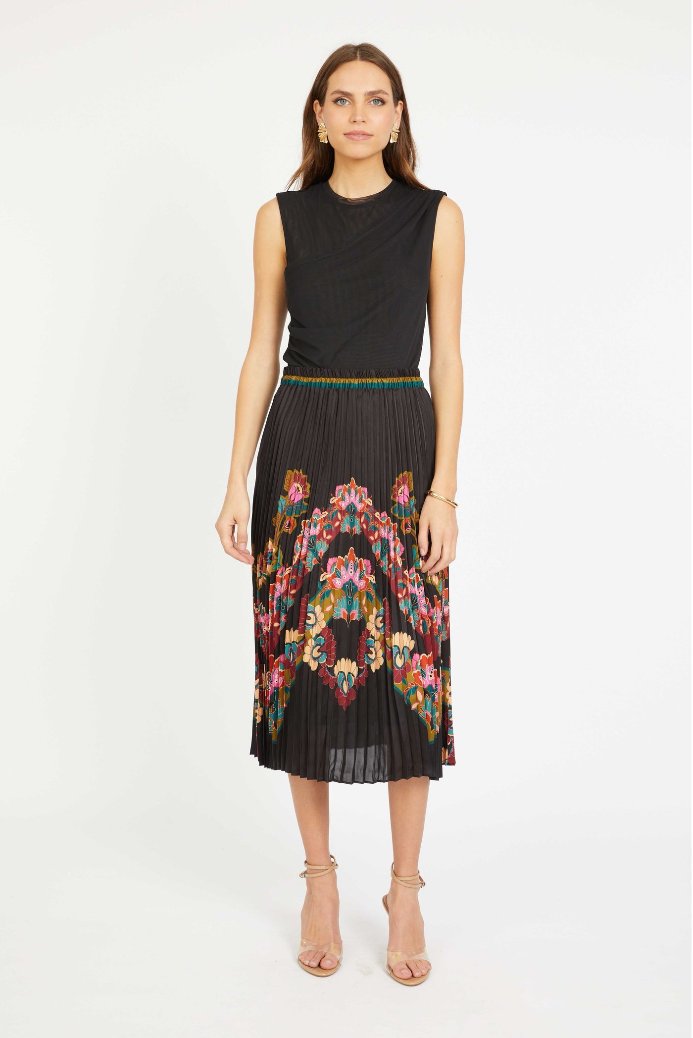 MIA SKIRT IN LACQUER BUSH LILY