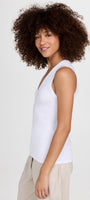 Enza Costa SUPIMA COTTON SLEEVELESS V at Romi Boutique