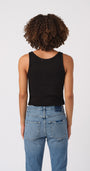 Amo CROP RIB TANK at Romi Boutique