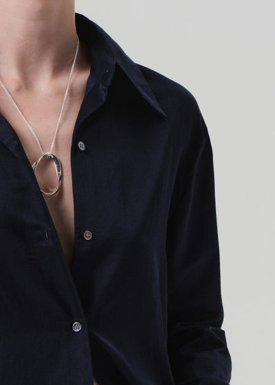 CAMILIA SHIRT IN MIDNIGHT