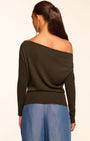 Ramy Brook Chance Merino Off-The-Shoulder Sweater at Romi Boutique
