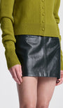 A.L.C Cowan Leather Mini Skirt at Romi Boutique